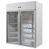 Positive Kühlvitrine 2 Glastüren GN2/1 - 1400 L
