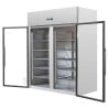 Positive Kühlvitrine 2 Glastüren GN2/1 - 1400 L