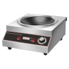 Wok à Induction Pro 3500 W Inox — Zone Concave Ø227