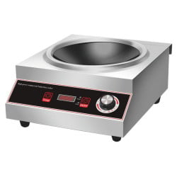 Wok op Inductie Pro 3500 W Inox — Concaaf Gebied Ø227