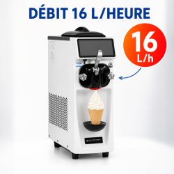 Softijs Machine 16 L/u 1050 W - Dynasteel
