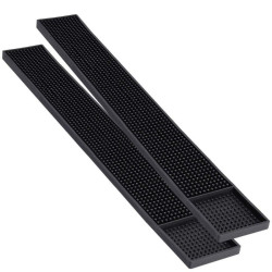 PVC-Bar-Matte 59 cm Schwarz — Abtropfgestell Theke CHR