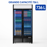 Beverage Display 736 L 2 Glass Doors 2-8 °C R290