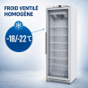 Freezer Cabinet 400 L Glazed Ventilated Cold -18/-22°C