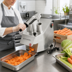 Coupe-Légumes Professionnel 550 W — 2 Goulottes, Alu