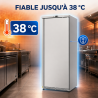 Vrieskast 590 L Roestvrij Staal Geventileerde Koeling -22 °C