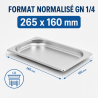 Gastro GN 1/4 Stainless Steel Pan 20 mm - 0.8 L | Dynasteel