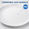 Round Melamine Plate Ø 17.7 cm White - Set of 10