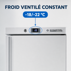 Vrieskast 380 L Geventileerde Koeling -18/-22 °C