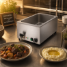 Bain-Marie Pro GN 1/1 20 L 1200 W Edelstahl mit Ablass