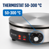Elektrische Crêpemaker Pro Ø 400 mm 3000 W — Gietijzeren Plaat