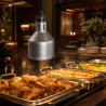 Pro Heizlampe 250 W Ø 175 mm Edelstahloptik