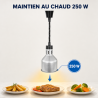 Pro Heizlampe 250 W Ø 175 mm Edelstahloptik