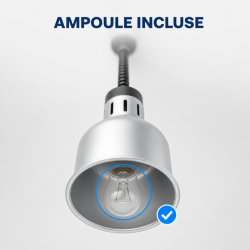 Lampe Verwarming Pro 250 W Ø 175 mm Roestvrij Staal Uiterlijk