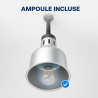 Pro Heizlampe 250 W Ø 175 mm Edelstahloptik