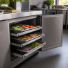 Paar geleiders 460 mm voor gekoelde tafel