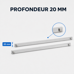 Paar geleiders 460 mm voor gekoelde tafel