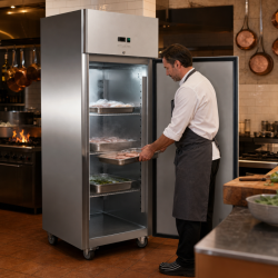 Armoire Réfrigérée Inox Négative GN2/1 - 650 L - Dynasteel