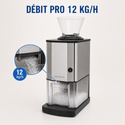 Elektrische IJsblokjesvergruizer 12 kg/u 60 W RVS
