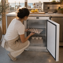 Mini-Kühlschrank Negativ 170 L -18°C Weiß