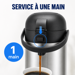 Thermoskanne mit Pumpe 5 L Edelstahl — Airpot Buffet
