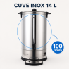 Professionele Percolator 14 L 100 Kopjes 1650 W Inox