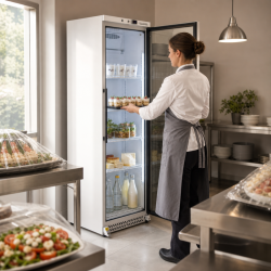 Glasgekühlter Kühlschrank 380 L 0/+8°C