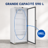 Positive Refrigerated Cabinet 590 L Glazed 0/+8°C