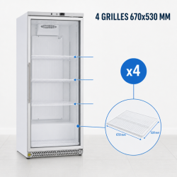 Positieve Glazen Koelkast 590 L 0/+8°C