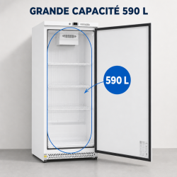 Armoire Réfrigérée Positive 590 L 0/+8°C Porte Pleine