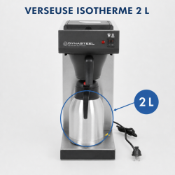 Professionelle Kaffeemaschine 2 L Edelstahl AISI 304 — Filter CHR