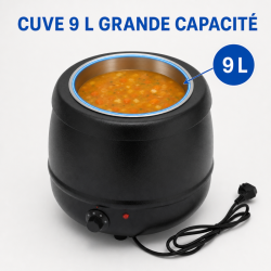 Elektrische Soepterrine Pro 9 L 400 W — Thermostaat 30-80 °C