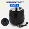 Elektrische Soepterrine Pro 9 L 400 W — Thermostaat 30-80 °C