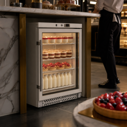Mini Armoire Réfrigérée Vitrée 170 L 0/+8 °C - Dynasteel
