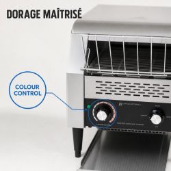 Professional Conveyor Toaster 2200 W Stainless Steel — Dynasteel