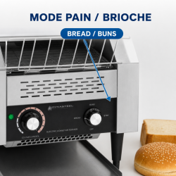 Professioneller Förderbandtoaster 2200 W Edelstahl — Dynasteel