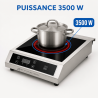 Induction Plate Pro 3500 W 8 Levels Timer | Dynasteel