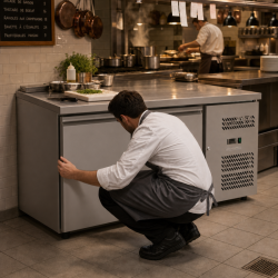 Positive Refrigerated Table 2 Doors 228 L Ventilated Stainless Steel