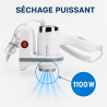 Muurföhn 1100 W Wit ABS | Hotel & CHR