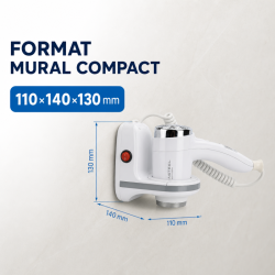 Muurföhn 1100 W Wit ABS | Hotel & CHR