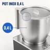 Milchaufschäumer 0,4 L 650 W Edelstahl – Dynasteel