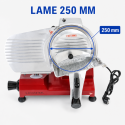 Schwerkraft-Schneidemaschine für Schinken 250 mm 150 W Aluminium