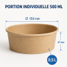 Kraft Saladeschaal 500 ml Ø 150 mm — Set van 300