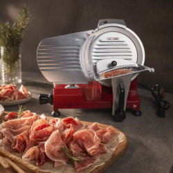 Zwaartekracht Ham Slicer Ø 220 mm 120 W Rood