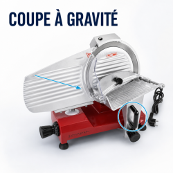 Gravity Ham Slicer Ø 220 mm 120 W Red