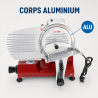 Zwaartekracht Ham Slicer Ø 220 mm 120 W Rood