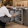Negatieve RVS Koelkast 170 L -18°C Onderbouw