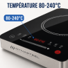Inductiekookplaat Pro 2500 W — 80-240°C, Digitaal