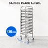 Stainless Steel Pastry Rack 16 Levels 600x400 | Dynasteel
