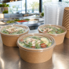 PET-deksel Ø 165 mm voor Salade Kom 1300 ml - x300